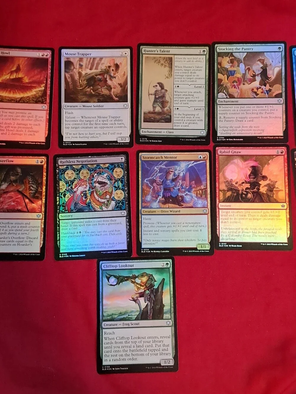 Magic The Gathering Bloomburrow Lot of 100 Cards Common and Uncommon NM-MINT